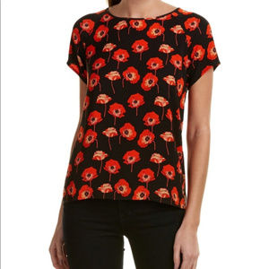 Cabi Red Poppy Fields Top